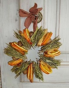 orange wreath