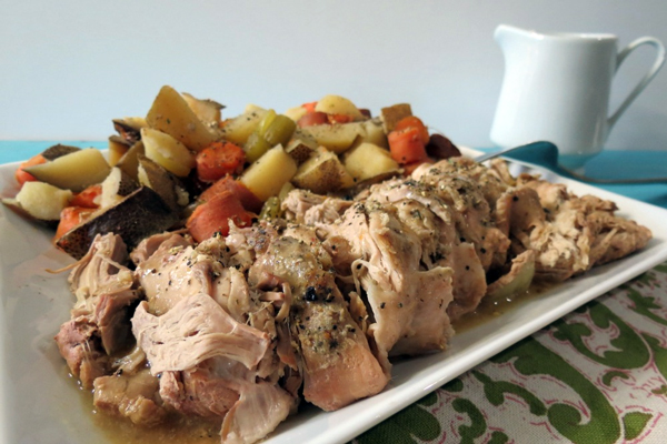 PPeanut Butter and Peppers' Italian Pork Tenderloin and Potatoes