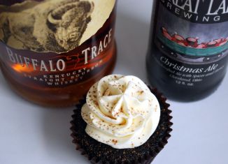Christmas Ale cupcakes with bottles home sized
